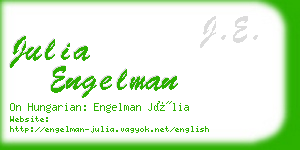julia engelman business card